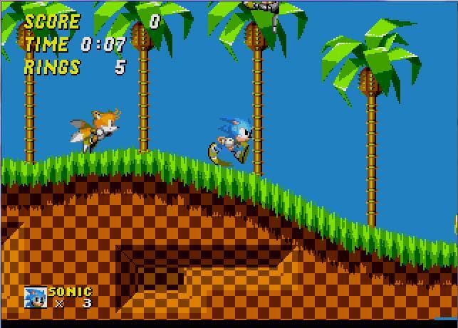XP the hedgehog romhack ALPHA 90 screenshot 2