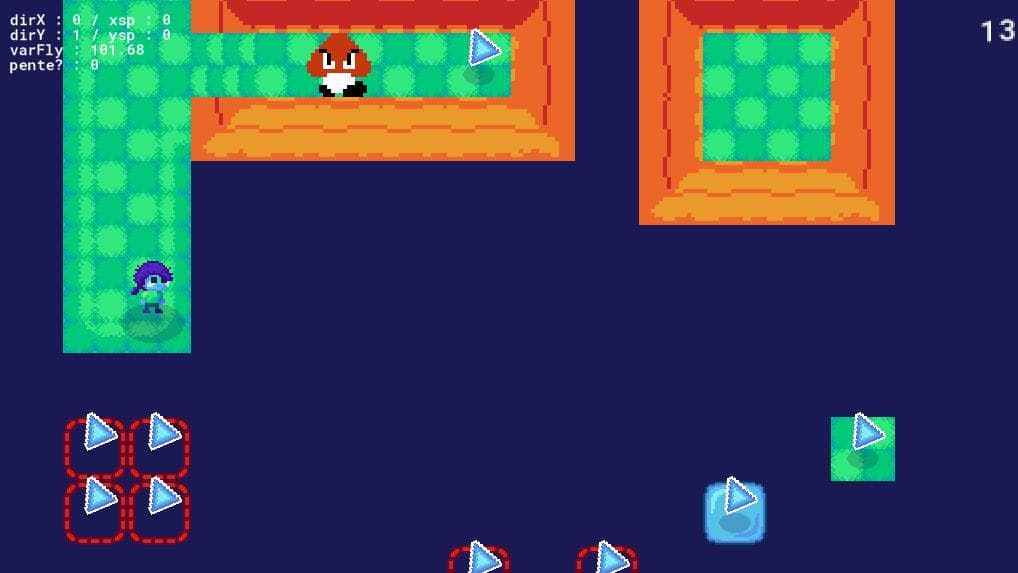 2d top view platformer Prototype N°1