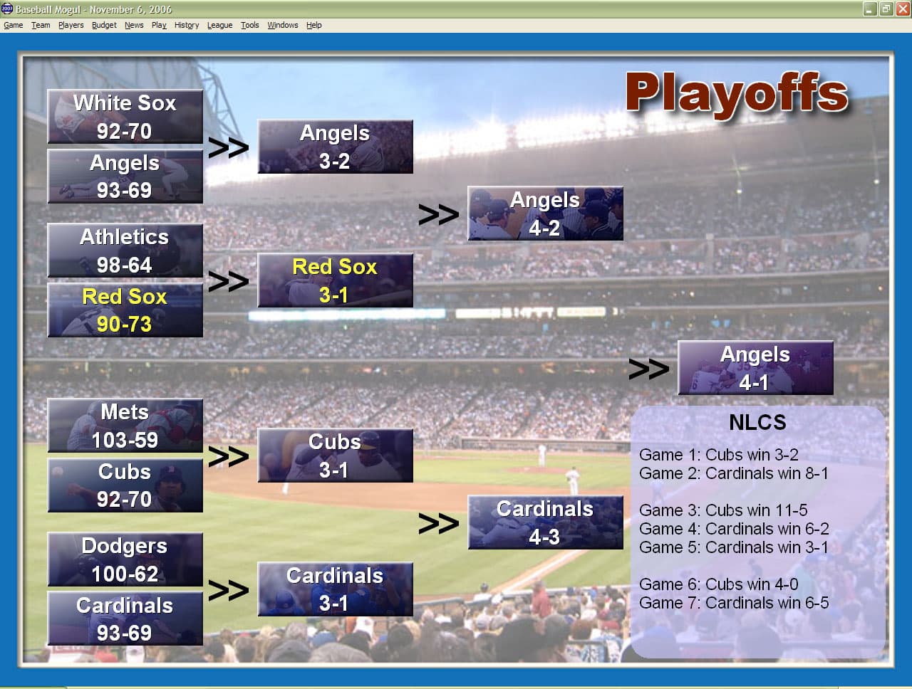 Baseball Mogul 2007 screenshot 5