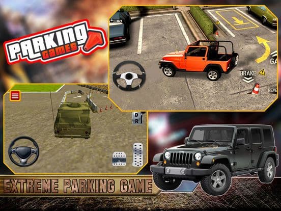 3D Military Jeep Parking Simulator Game screenshot 5