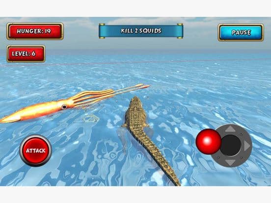 Crocodile Sim Beach Hunt screenshot 3