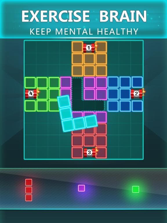 Glow Block Puzzle screenshot 3