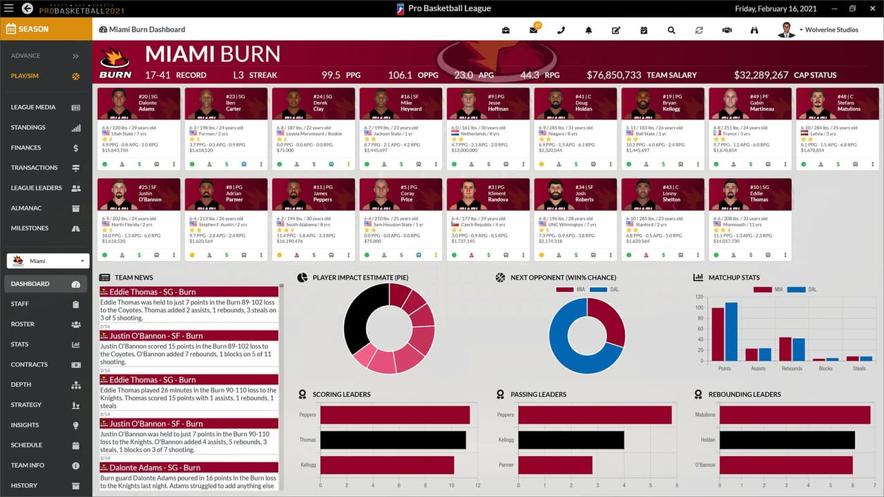 Draft Day Sports: Pro Basketball 2021 screenshot 5