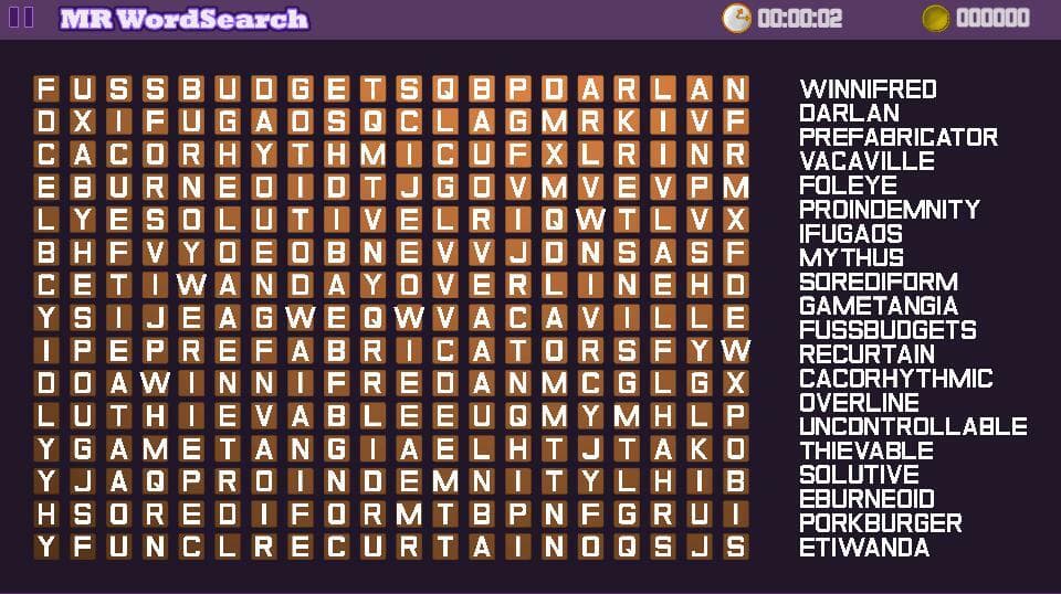 MR WordSearch screenshot 3