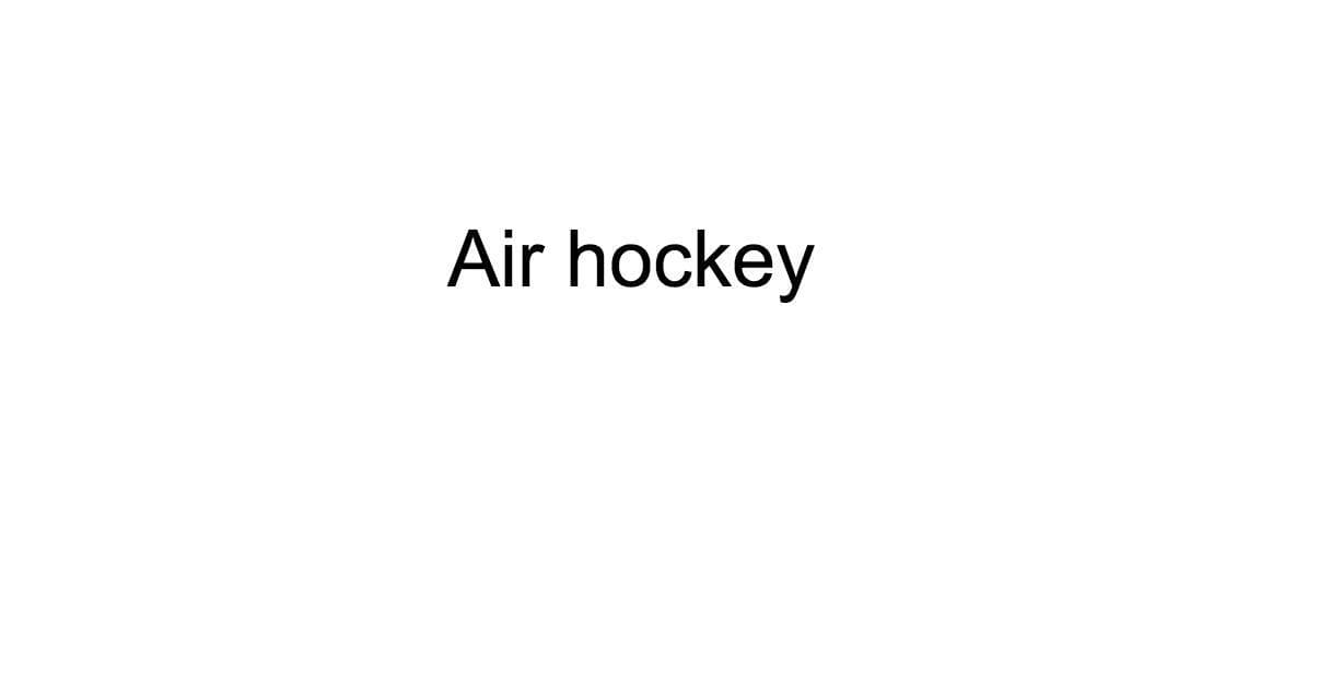 Air hockey (itch) (Bliss studios)