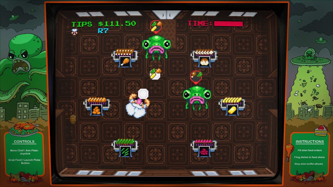 Digital Eclipse Arcade: Invasion of the Buffet Snatchers screenshot 2