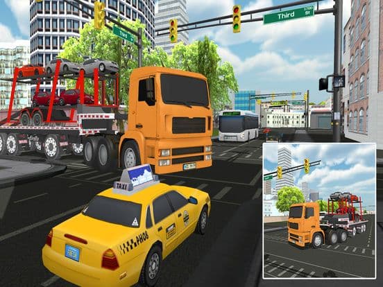Ultimate Big Truck Car Transport Trailer Simulator screenshot 4