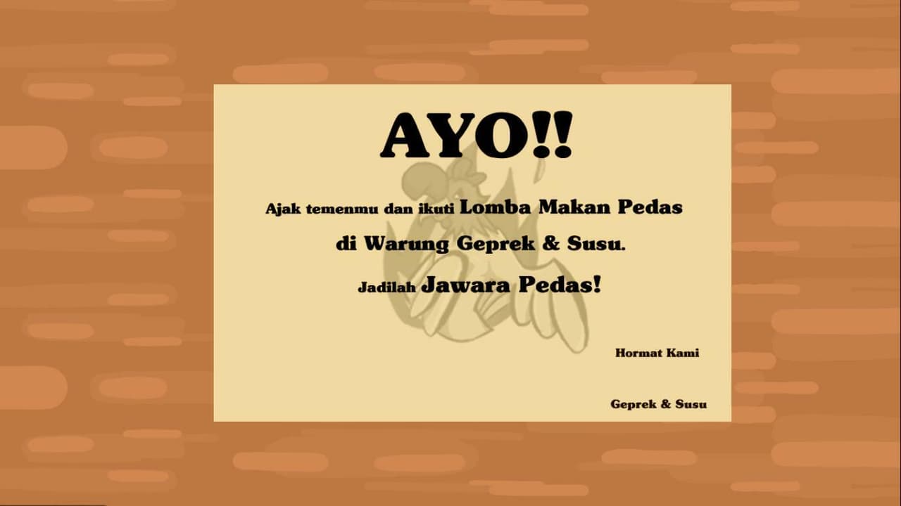 Geprek & Susu screenshot 2