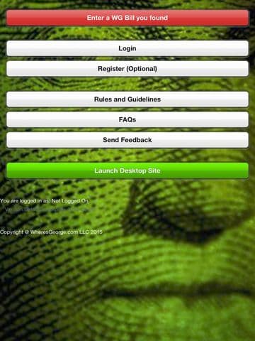 Wheres George? Official App screenshot 2
