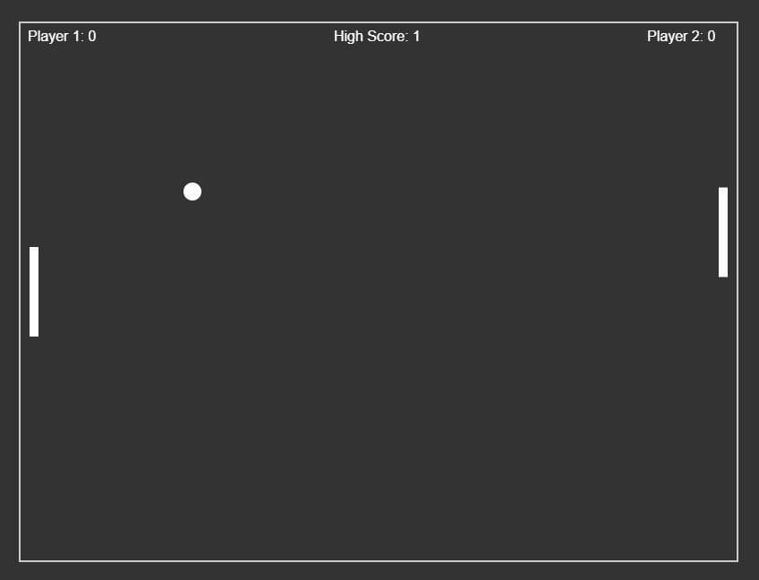 Pong Game Made Using AI