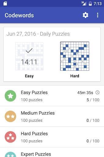 Codeword Puzzles (Crosswords) screenshot 4