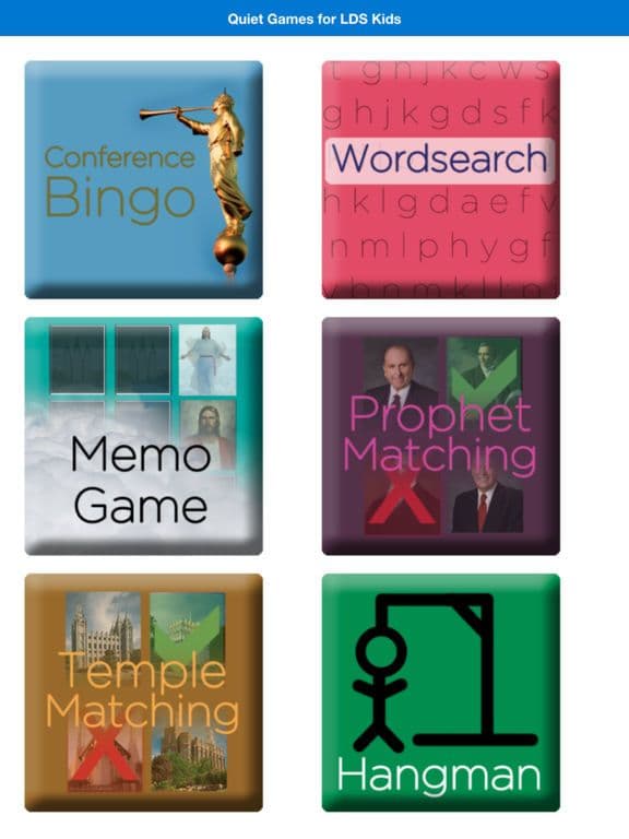 Quiet Games for LDS Kids Lite screenshot 2