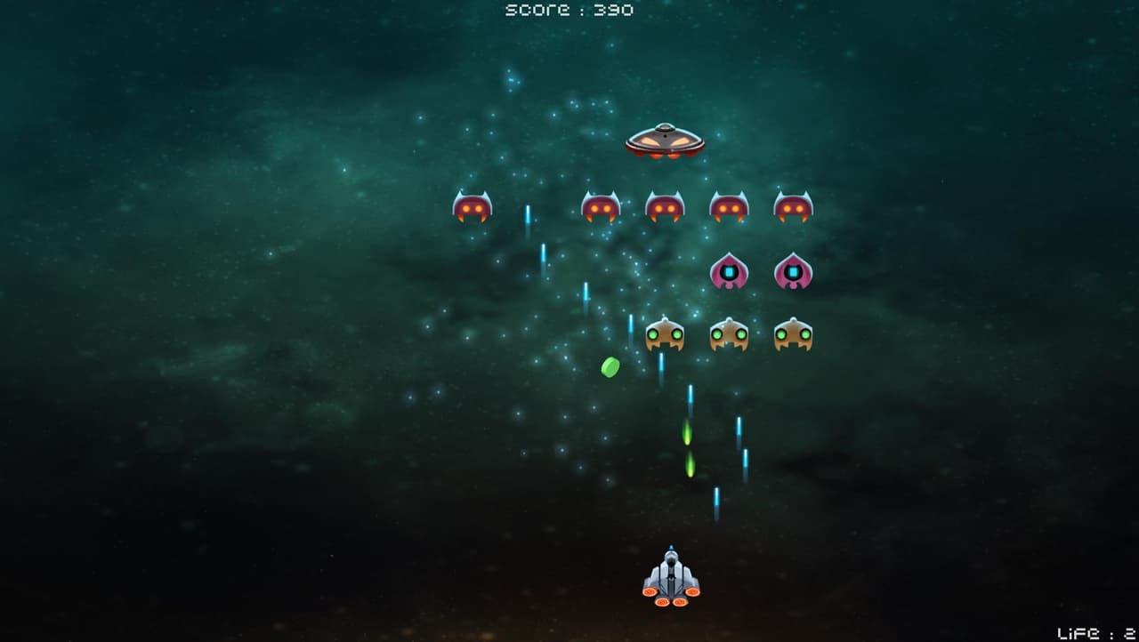 Space Invaders (itch) (Black Potion) screenshot 4