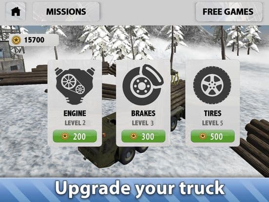 Winter Logging Truck Simulator 3D screenshot 4