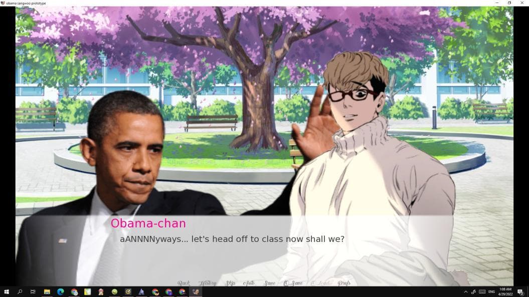 Obama x Sangwoo Visual Novel screenshot 3