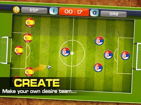 Finger Soccer 2016 - Slide soccer simulation game for real challengers and soccer stars screenshot 3