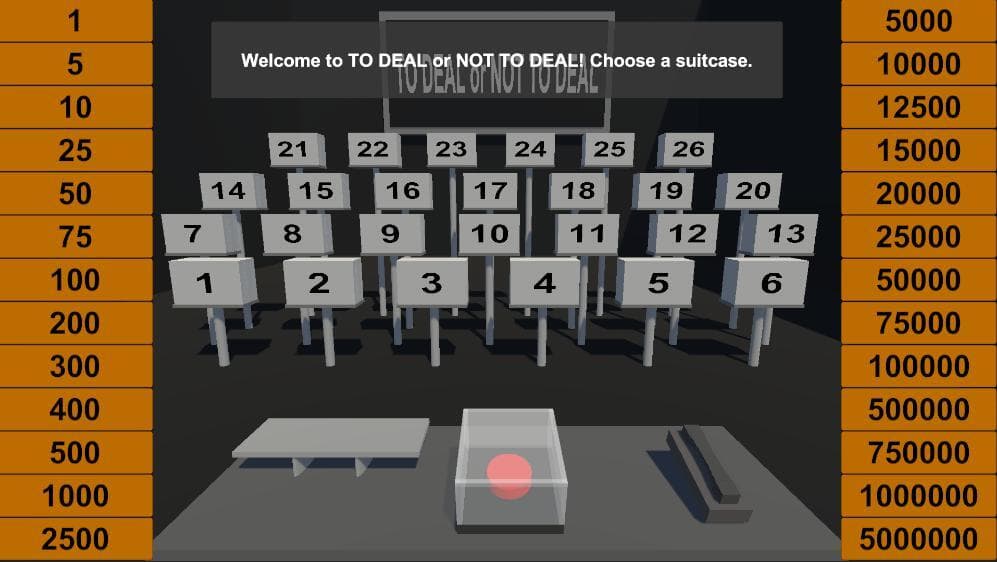 TO DEAL or NOT TO DEAL