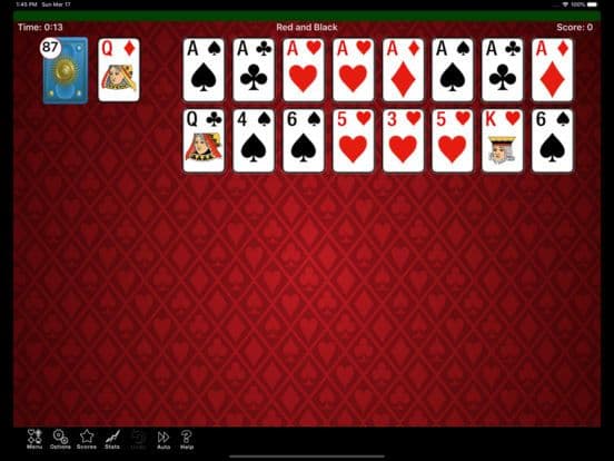 Red and Black Solitaire screenshot 3