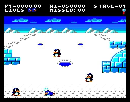 Penguin Attack (Amstrad CPC) screenshot 3
