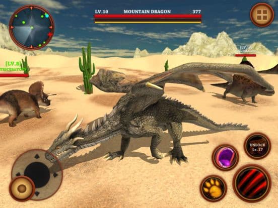 Dragon VS Dinosaurs Simulator - Monster Survival screenshot 5