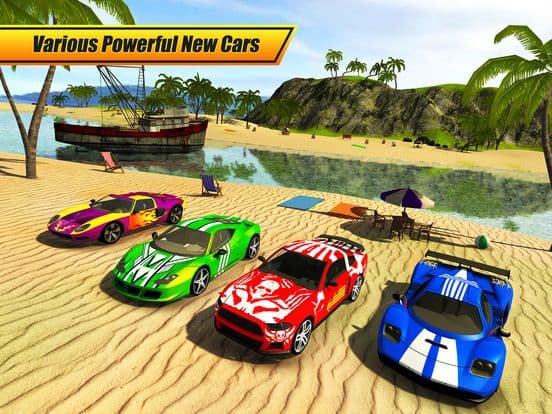 Floating Water Car Driving - Beach Surfing Racing