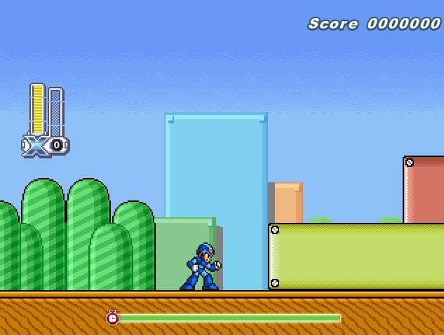 MEGAMAN IN SUPER MARIO BROS screenshot 2