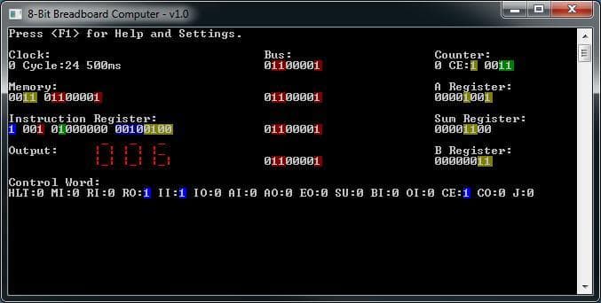 8-Bit Breadboard Computer screenshot 3