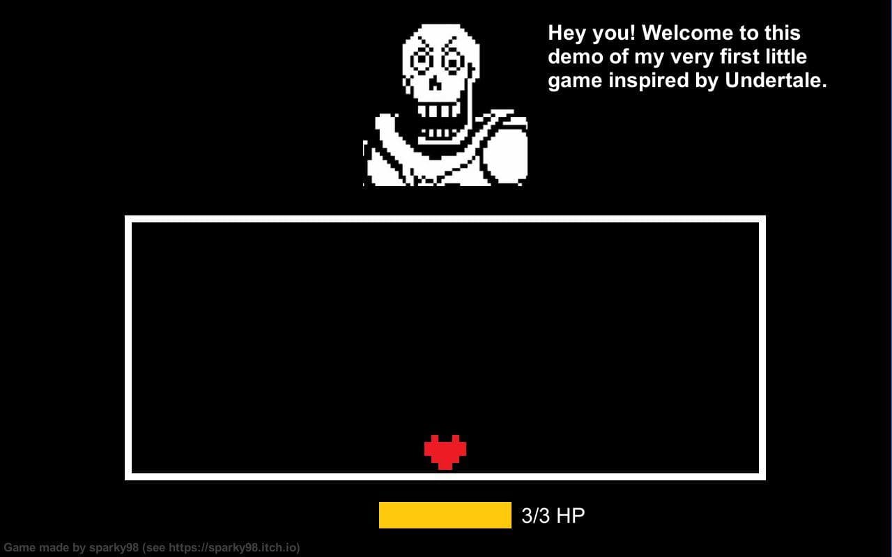 My very first little game (Inspired by Undertale) screenshot 4