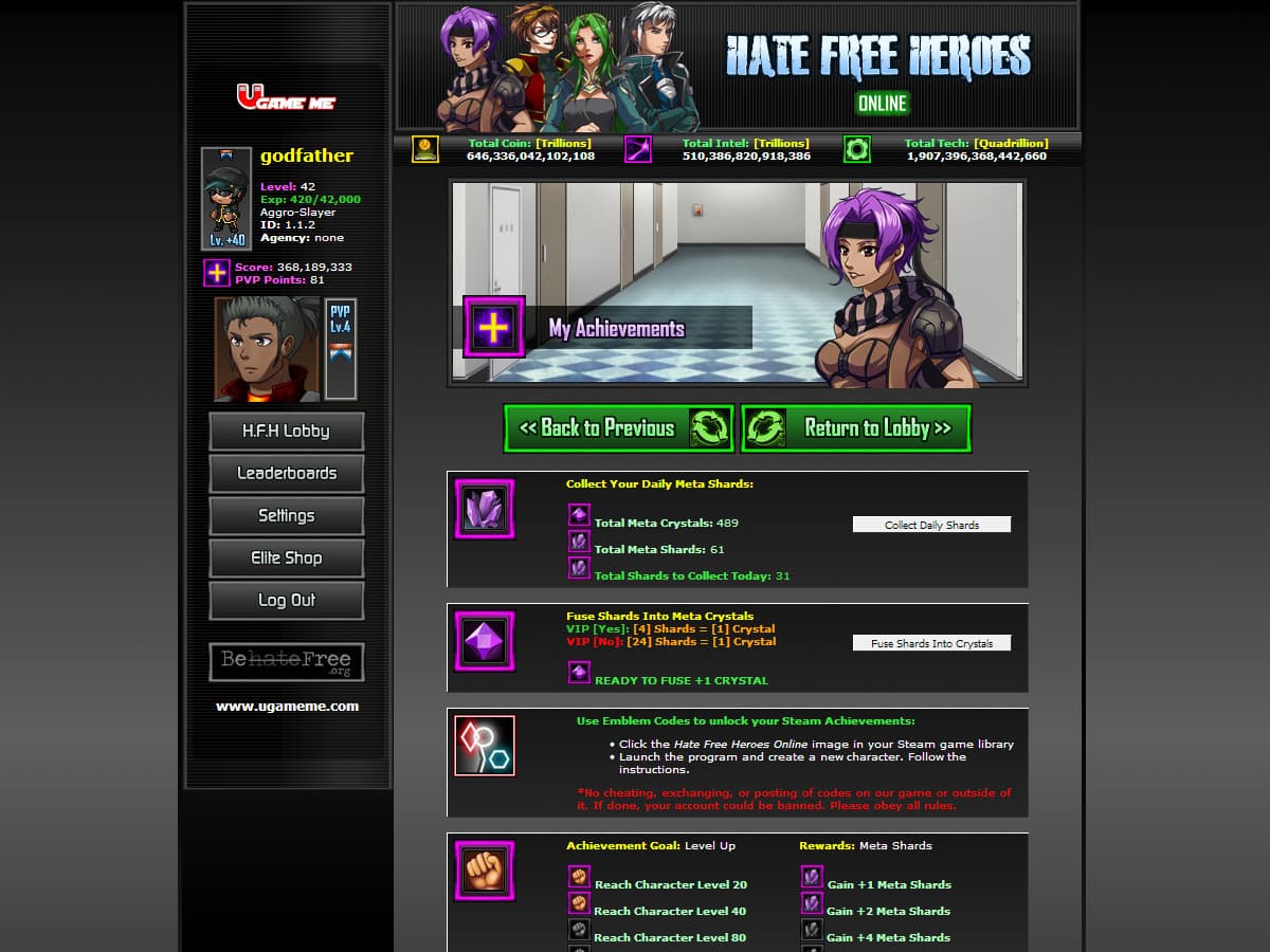 Hate Free Heroes Online screenshot 6