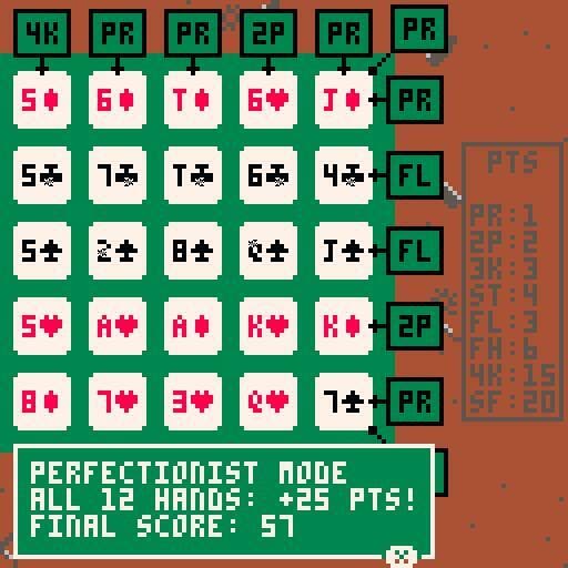 Empty Saloon -- poker solitaire