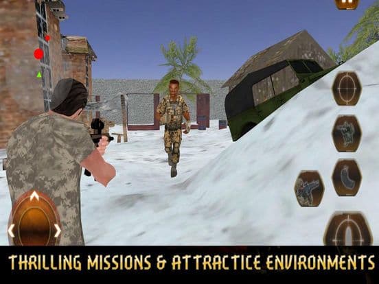 US Army Attack: Snow War screenshot 2