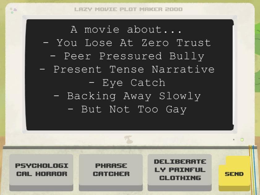 Lazy Movie Plot Maker 2000