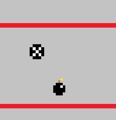 the ball should not bounce off the wall