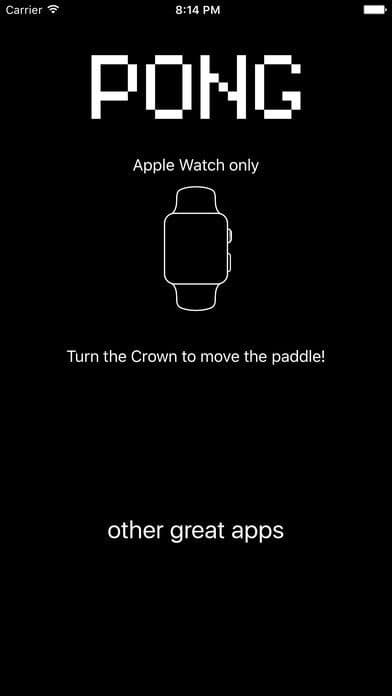 pong for Apple Watch