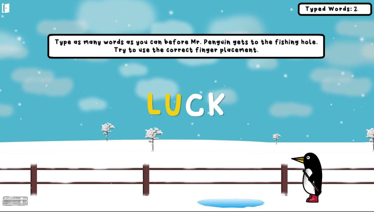 Mr. Penguins Touch Type Challenge screenshot 3