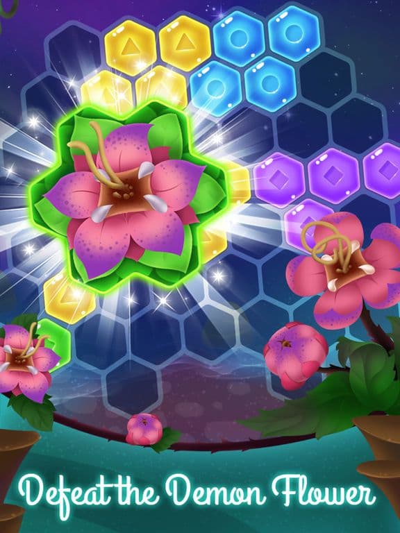 Flower Secret - Hexagon Block Puzzle screenshot 4