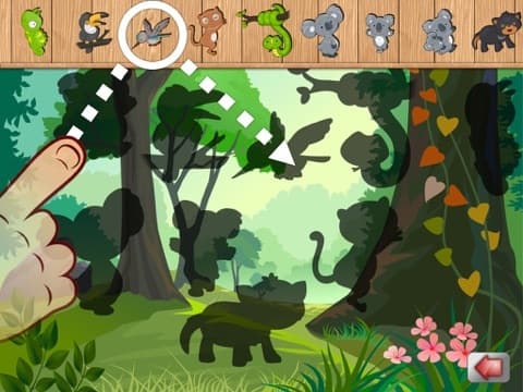 Animals Around The Equator - Beautiful free puzzle game for toddlers and kids screenshot 2