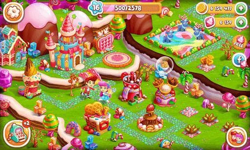 Sweet Candy Farm with magic Bubbles and Puzzles