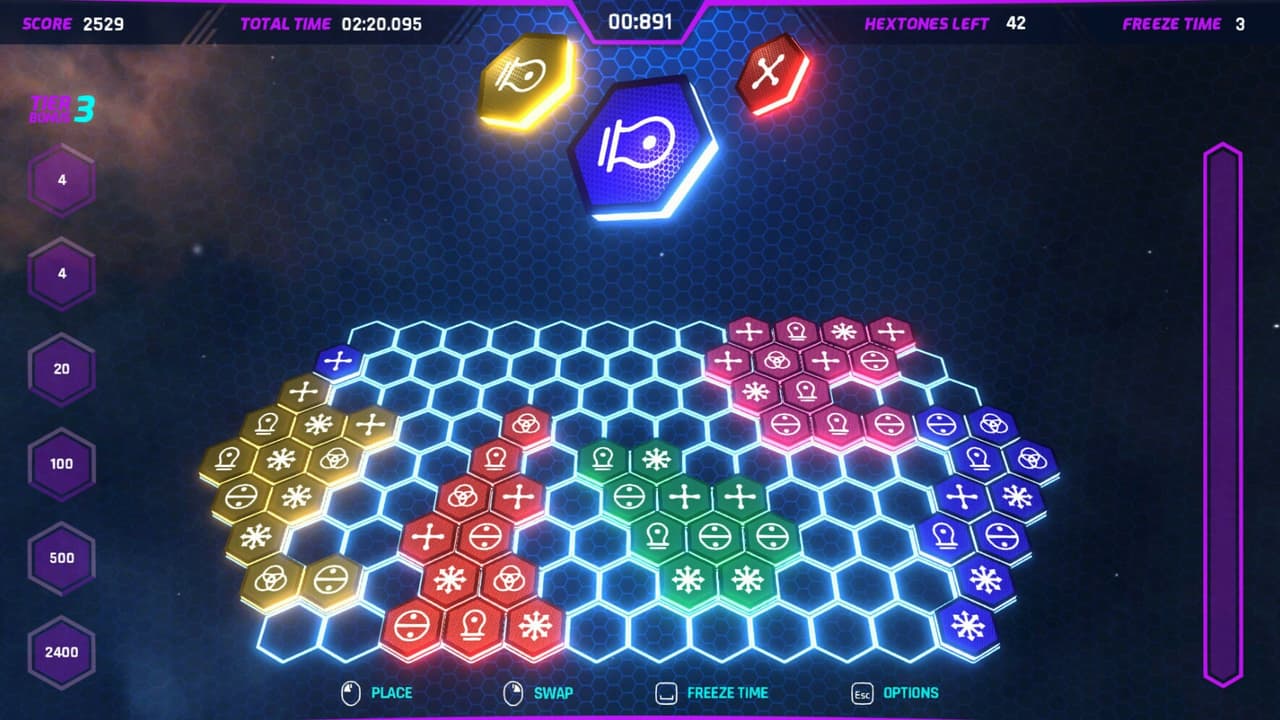 Hextones: Spacetime