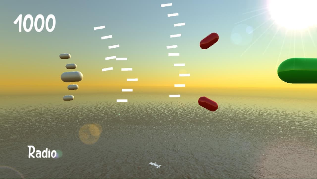 A Bullet Hell Style Shooter Where One Button Controls Both Shooting and Moving. screenshot 3