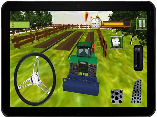 Real Corn Farming Tractor trolley Simulator 3d 2016 – free crazy farmer Harvester cultivator pro driving village sim screenshot 5