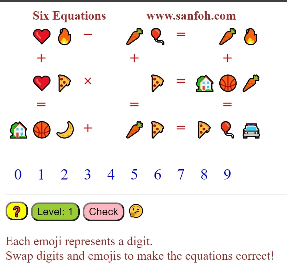 The Six Equations Game screenshot 3