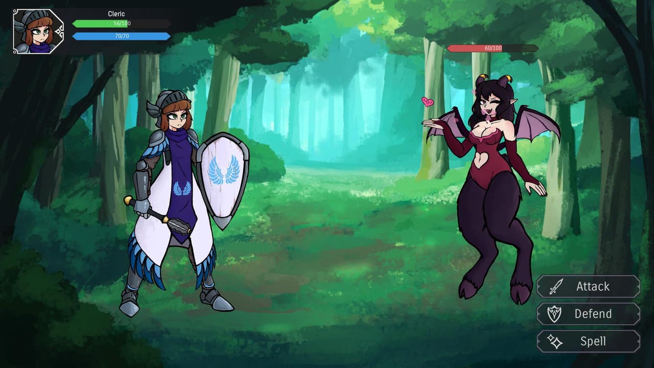 Cleric VS Demon (RPG Battle Prototype) screenshot 4