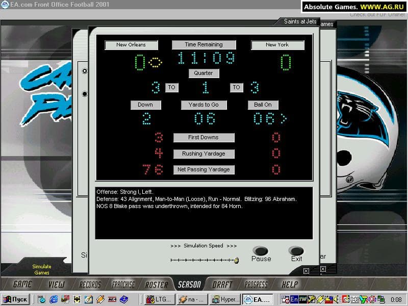 Front Office Football 2001 screenshot 3
