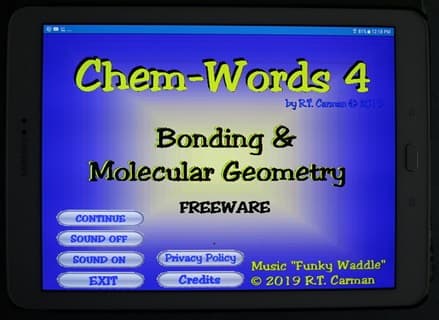 Chem-Words 4: Bonding & Molecular Geometry screenshot 2