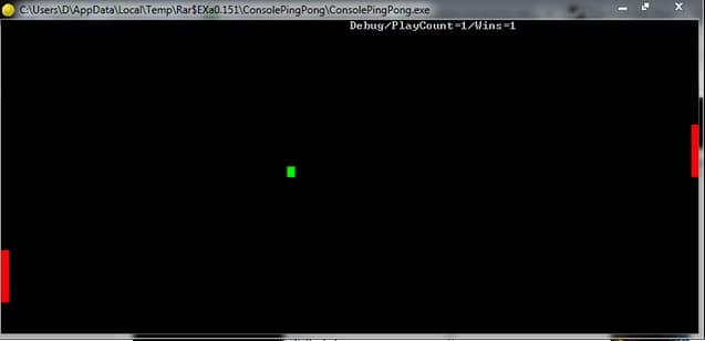 ConsolePingPong screenshot 4