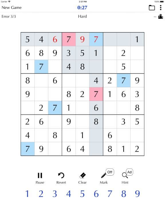 Sudoku Classic． screenshot 3