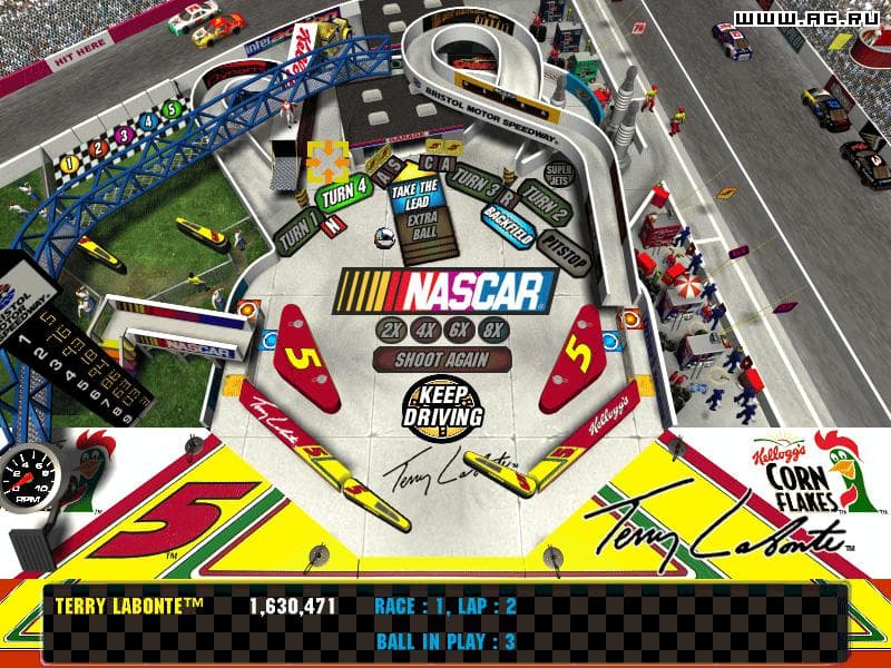 3-D Ultra NASCAR Pinball screenshot 4