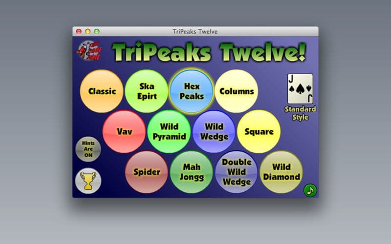 TriPeaks Twelve screenshot 2