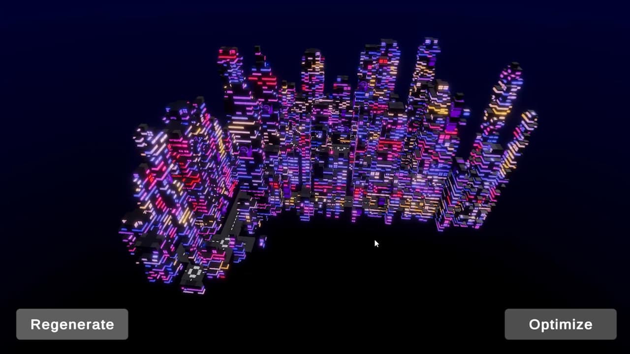 Procedural Cyber City Generator screenshot 2